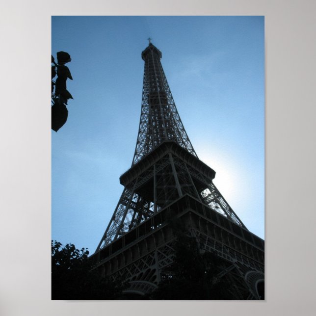 Poster a torre Eiffel, Paris, nascer do sol (Frente)