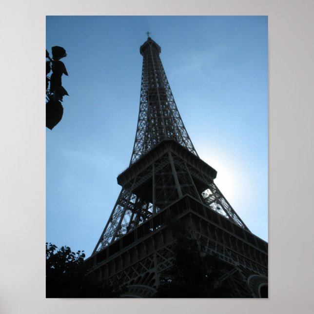 Poster a Torre Eiffel, Paris, Nascer do Sol (Frente)