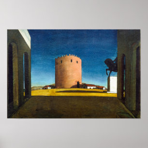 Poster A Torre Vermelha Giorgio de Chirico