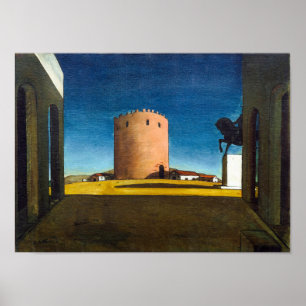 Poster A Torre Vermelha Giorgio de Chirico