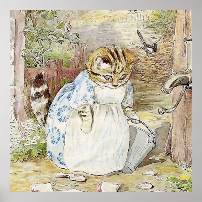 Poster A torta e o pano de beleza de Beatrix Potter (Frente)
