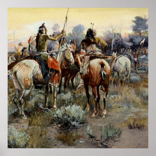 Poster “A Trégua” Arte Ocidental por Charles M Russell