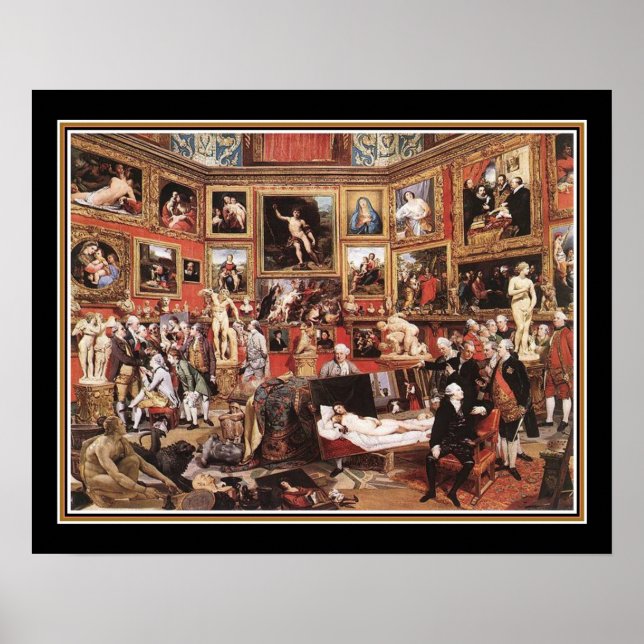 Poster A Tribuna do Uffiz por Johann Zoffany (Frente)