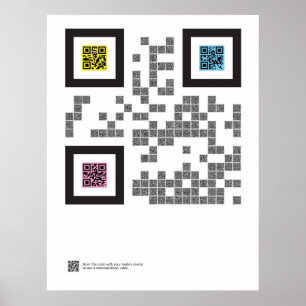 Pôster A trindade no código de QR