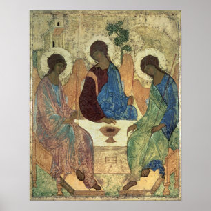 Poster A trindade santamente, 1420s (tempera no painel)