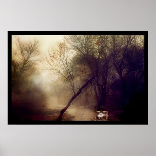 Poster a tristeza voa afastado.