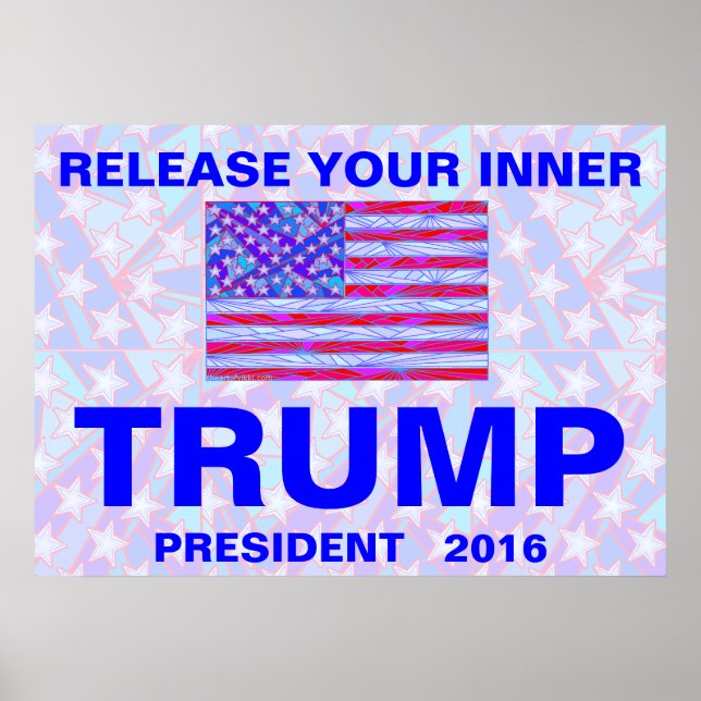 Poster A Trump For President 2016 Unique Design Political (Frente)