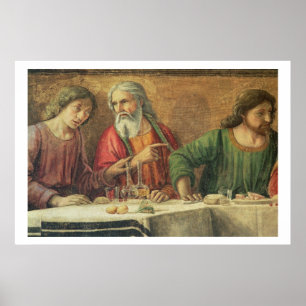 Poster A última ceia, 1480 (fresco) (detalhe de 61997)