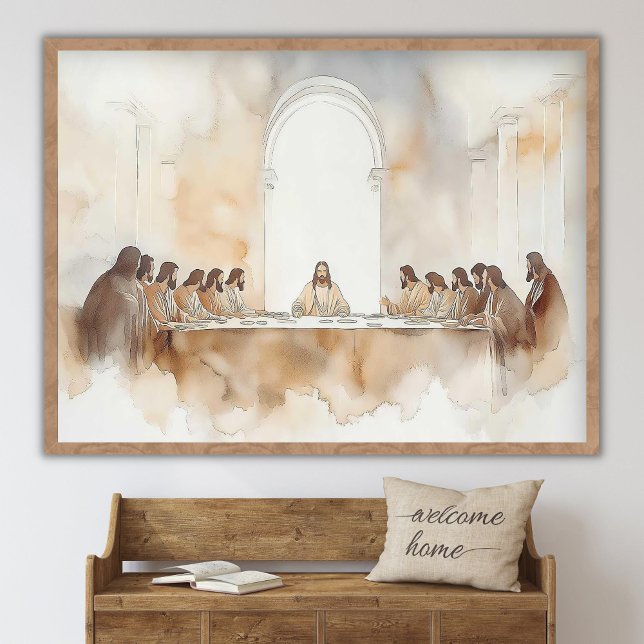 Poster A Última Ceia, Arte Cristã para Paredes, Imagem de (Criador carregado)
