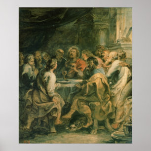 Pôster A última ceia, c.1630-31