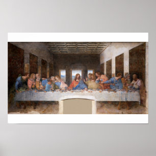 Poster A Última Ceia de Leonardo da Vinci (1495-1498)