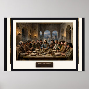 Poster A Última Ceia — Estilo Da Vinci