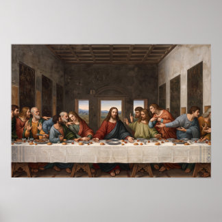 Poster "A Última Ceia" – Versão Aprimorada