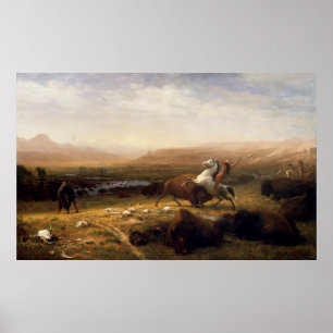 Poster A Última de Buffalo por Albert Bierstadt