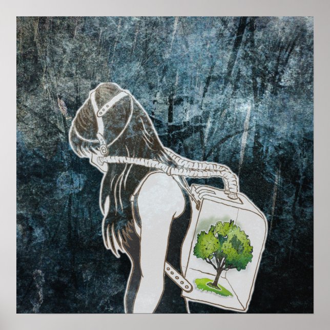 Poster A última respiração na Terra (SALVE A FLORESTA) (Frente)