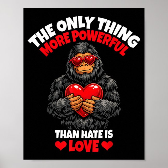 Poster A Única Coisa Mais Poderosa Do Que Ódio É Amor _8  (Frente)
