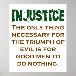 Poster A Única Coisa Necessária Para O Triunfo - Inesa