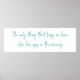 Poster A única coisa que me mantém aqui