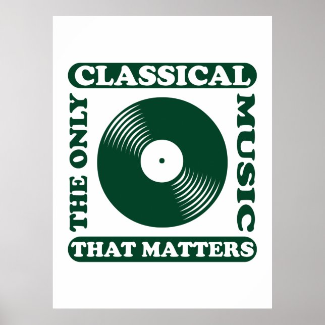 Poster A única música clássica (Frente)