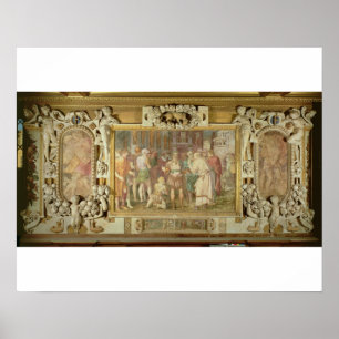 Pôster A unificação do estado, detalhe de decorativo