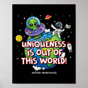 Poster A Uniquidade Está Fora Desta Consciência Do Autism