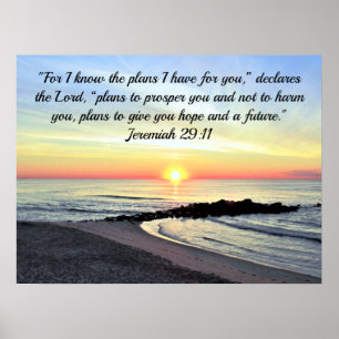 POSTER A UPLIFICAR VERSO DE SCRIPTURE JEREMIAH 29:11