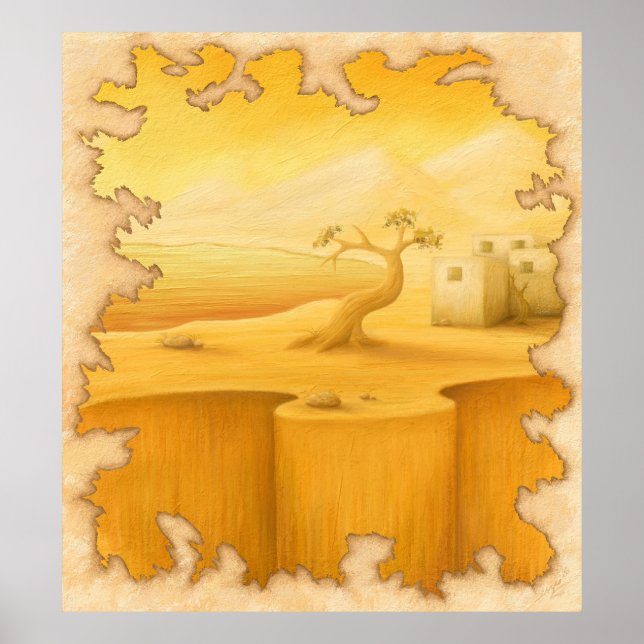 Poster "A Vanguarda do Mundo", Adventure Motif Painting (Frente)