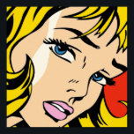 Poster A vectorised and reworked pop art of Roy Lichtenst<br><div class="desc">A vectorised and reworked pop art of Roy Lichtenstein  Poster Anime Cartoon Comic Fiction Manga</div>