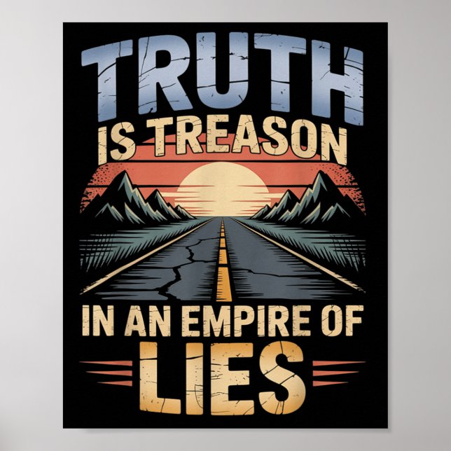 Poster A Verdade É A Traição Num Império De Menos Engraça (Frente)