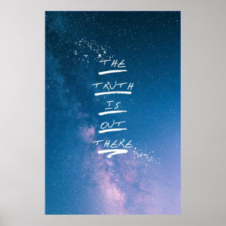 Poster A verdade está lá fora