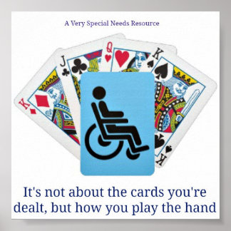 Poster A Very Special Needs Resource Deck of Cards