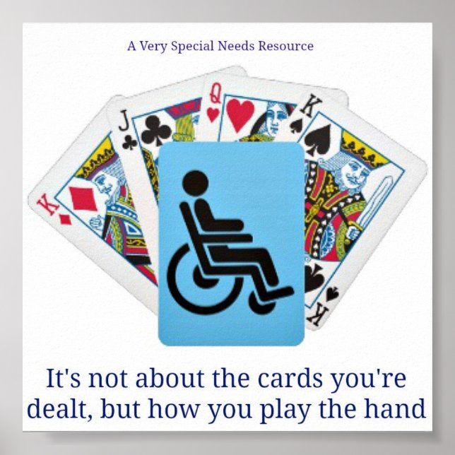 Poster A Very Special Needs Resource Deck of Cards (Frente)