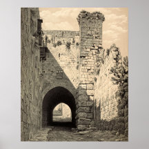 A Via Dolorosa em Jerusalém