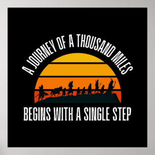 Poster A Viagem de Mil Milhas Começa com um Canto
