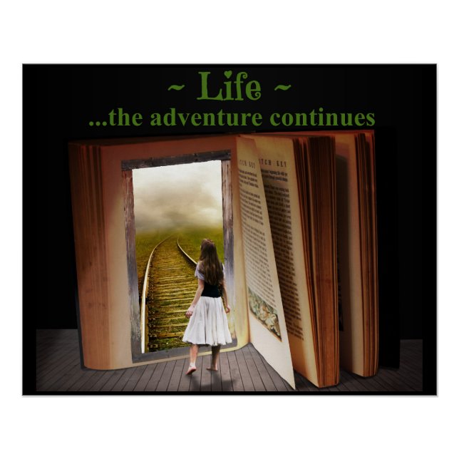 Pôster A vida, a aventura continua (Frente)