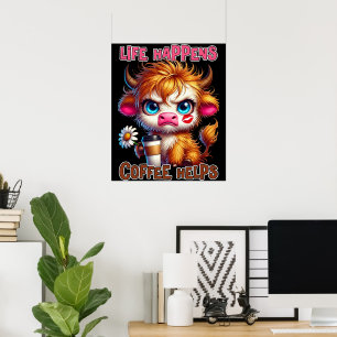 Poster A Vida Acontece Café Ajuda