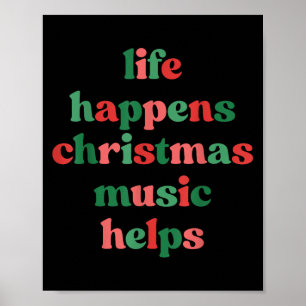 Poster A Vida Acontece Música de Natal Ajuda Sa Retro Gro