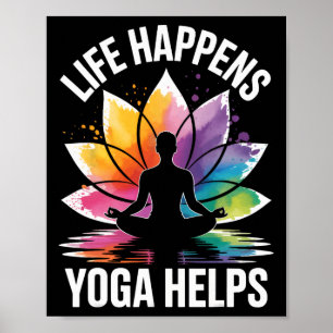 Poster A Vida Acontece Yoga Ajuda