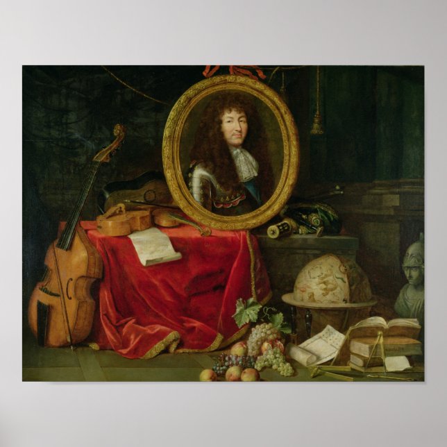 Poster A vida com o retrato do Rei Louis (Frente)