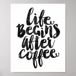 Poster A Vida Começa Após O Café