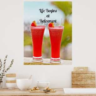 Poster A vida começa na reforma - Bebidas Tropicais Conge