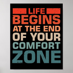 Poster A Vida Começa No Fim De Sua Zona De Conforto