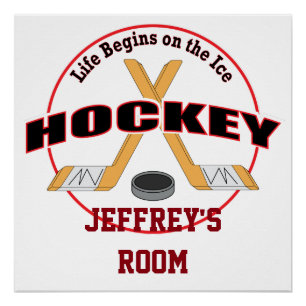 Pôster A vida começa no hóquei no gelo seu nome