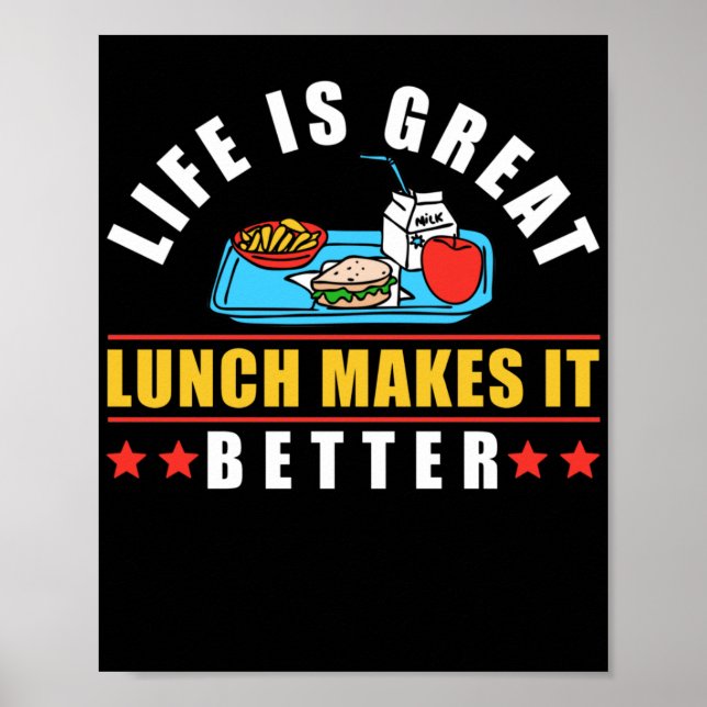 Poster A Vida De Almoço É O Almoço Do Excelente Que Melho (Frente)