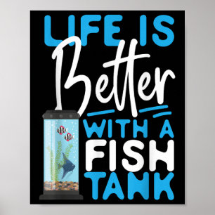 Poster A vida de aquário de água salgada é melhor com um 