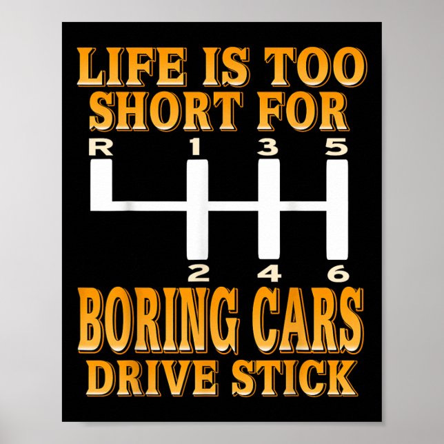 Poster A Vida De Carros Muito Curtos E Entediosos Conduz  (Frente)