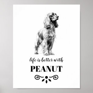 Poster A Vida do Cocker Spaniel é melhor com o nome perso