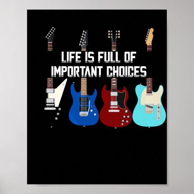 Poster A Vida Do Violão Elétrico É Cheio De Opções Import (Frente)