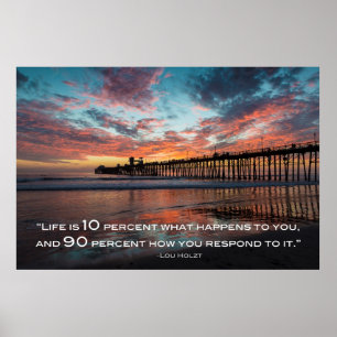 Pôster A vida é 90% como você responde a ela