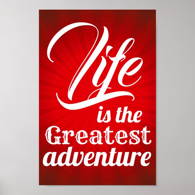 Pôster A vida é a maior aventura (Frente)